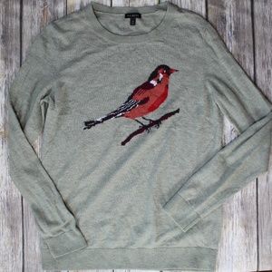 Talbots Green Lambswool Blend Robin Sweater